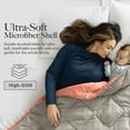 thumbnail image 6 of Modern Threads Reversible Orange Rust & Oatmeal All-Season Down Alternative Adult Bed Comforter, Twin, 6 of 8