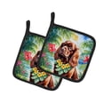 thumbnail image 2 of Sussex Spaniel Luau Pair of Pot Holders, 2 of 2