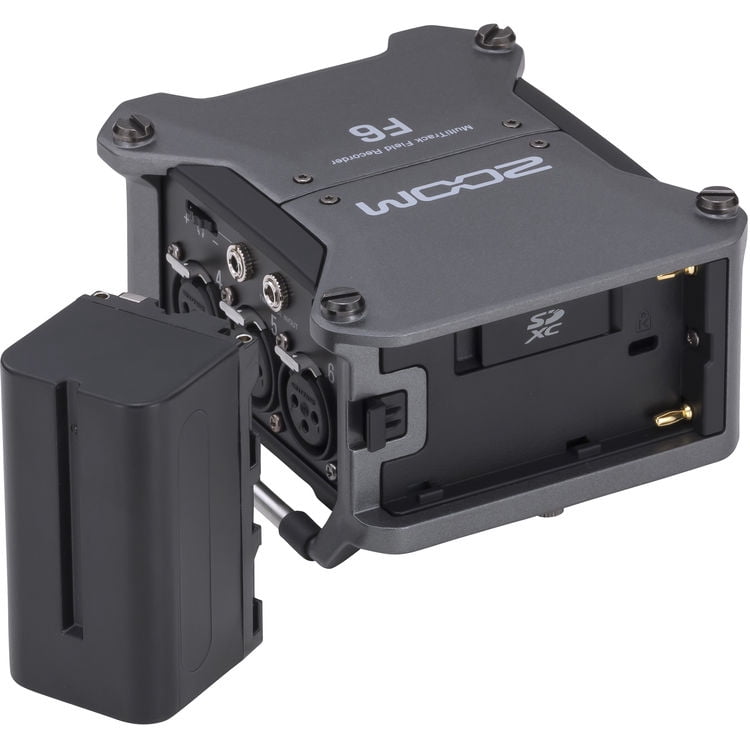 Zoom F6 Multitrack Field Recorder with 32-Bit Float Recording, 6 XLR Inputs, 192kHz Audio, Timecode Sync & SD Card Capture Bundle