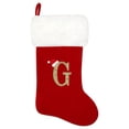 thumbnail image 1 of SUTENGDA 20 Inches Monogram Christmas Stockings Red Velvet with White Super Soft Plush Cuff Embroidered Xmas Stockings Classic Personalized Stocking Decorations for Family Holiday Season, 1 of 5