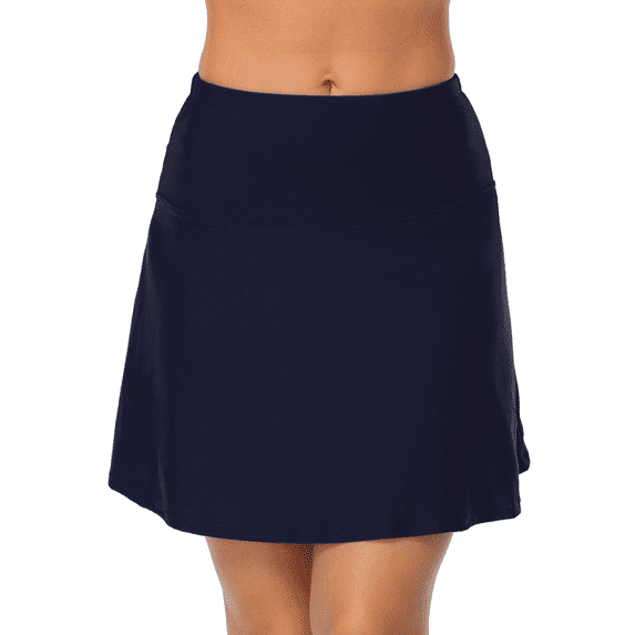 Hilor Women's High Waisted Swim Bottom Tankini Skirt with Panty