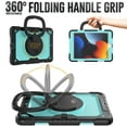 thumbnail image 3 of For iPad 9th/8th/7th Generation 10.2 inch Case, 360 Rotating Shockproof Cover with Stand, Handle, Shoulder Strap, Sky Blue Panel, 3 of 7