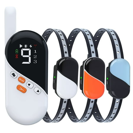 PcEoTllar Shock Collar with Remote for 3 Dogs Rechargeable Dog Training Collar 1000ft IPX7 Waterproof 3 Modes Beep Vibration Shock for Small Medium Large Dogs