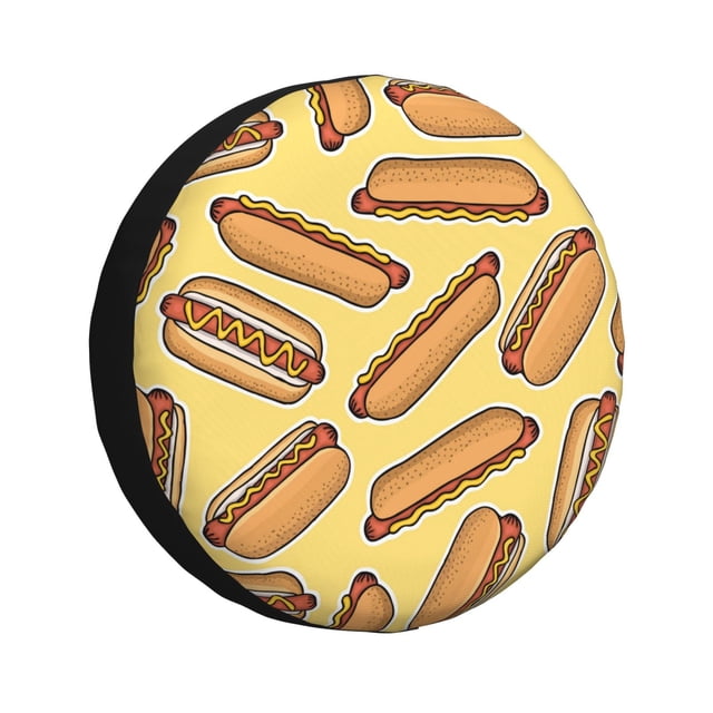 Balery Hot Dogs Cubiertas para Neumáticos - Protector Resistente para Neumáticos de Camioneta, SUV, Remolque, Camper y RV-14 inch