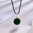 thumbnail image 4 of Piedra de nacimiento, diamantes de imitación, cristal, joyería de oro rosa, anillo de cadena hecho a mano DIY, pendientes, colgantes de fiesta Ropa, zapatos y accesorios Miscelánea verde oscuro Sonducket AP010356-07B, 4 of 6