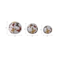 thumbnail image 4 of Decorative Ceramic Orbs for Home Decor - Butterfly Ornaments for Bathroom, Office, Room, and Living Room - Sculpture Accents for Shelf and Coffee Table Decor - Set of 3, 6", 5", 4", White & Orange, 4 of 11