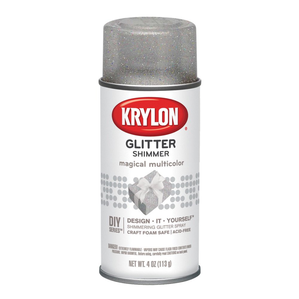 Krylon Glitter Shimmer Spray Paint, 4 oz., Magical MultiColor