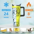 thumbnail image 3 of Bee Gifts Cup for Women Men, Let It Bee 40oz Tumbler with Handle and Straw, Stainless Steel Double Walled Insulated Mug Water Bottle, Bee Lover Birthday Gift Idea, 3 of 6