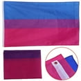 thumbnail image 1 of 3x5 Ft Double Stitched Bisexual Flag Pride Banner Gay Lesbian LGBT Canvas Header, 1 of 5