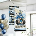 thumbnail image 3 of Happy New Year 2025 Gnome Kitchen Dish Towels Set of 2, Blue Gold Clock Champagne Balloon Hand Towels Drying Baking Cooking Cloth, Stripes Christmas Winter Home Kitchen Decor 18 x 26 Inch, 3 of 6