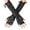 Black, variant on Fingerless Gloves Elbow Length Arm Warmers Lace Gothic Style Accessory for Witch Party Purple,One Size