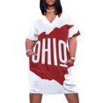 thumbnail image 1 of Vestido largo para mujer, vestido corto con elegante cremallera Buckeye Brilliance, 1 of 6