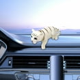 thumbnail image 4 of Car Decoration Nodding Cat Ornament Auto Accessory for Home Decor Shelf Desk White, 4 of 9