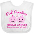 thumbnail image 3 of Inktastic Pink Pumpkins for Breast Cancer Awareness Boys or Girls Baby Bib, 3 of 4