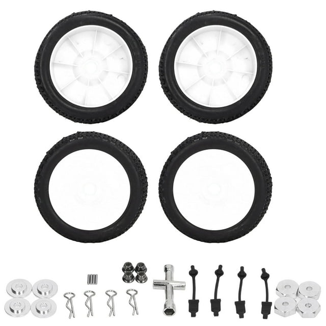 Neumático de banda de rodadura X600 para coche RC, 4 Uds., para TRAXXAS SLASH 1/10 RC, juego de neumáticos de repuesto para camión corto, color blanco YUNYI BRAND Deportes