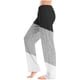 thumbnail image 4 of TaTaai Women's Full Length Two-Tone Pants, Elastic Waist, Drawstring Pockets, Fashion Casual Style, Yoga Sport Daily Use Gift, 4 of 7