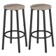 thumbnail image 1 of Taburetes de bar HOOBRO BG03BY01 Greige, juego de 2 unidades, estructura de acero, 1 of 9