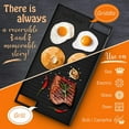 thumbnail image 6 of NutriChef 18" Cast Iron Skillet Reversible Grill Plate Pan for Stove Top, Black, 6 of 6