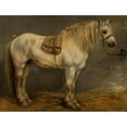thumbnail image 3 of Piotr Michałowski 14x12 Black Modern Framed Museum Art Print Titled - Horse in the Stables, 3 of 5