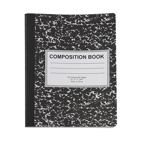 Cahiers de Composition Cahier de Composition Cahier à Lignes Larges avec Feuilles Doubles 200 Pages (100 Feuilles) Couverture Reliure Fournitures de Rentrée Scolaire Couleurs Assorties Loft 75 Journal Papier Épais Vierge Petit