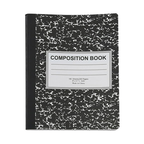 Cahier Catégorie Composition Cahiers pour Fournitures Scolaires – Feuilles Doubles à Lignes Larges 200 Pages Couverture Durable Rentrée Scolaire