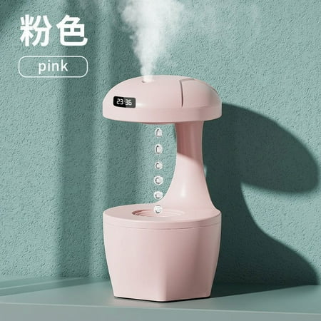

Anti Gravity Humidifier with LED Clock Display Ultrasonic Water Drip Humidifier Cool Mist Aromatherapy Diffuser Floating Water Droplet Humidifier Rain Cloud Diffuser Levitating Water Drop