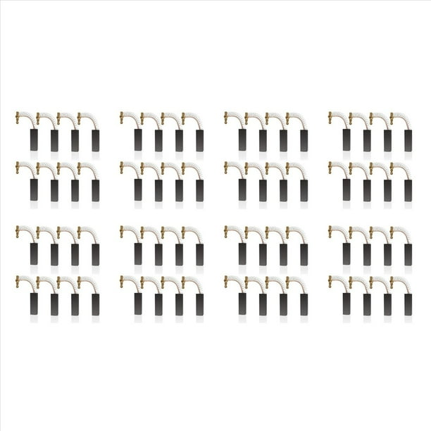 Cepillos de CarbóN para Lavadora 154740 Cepillos de CarbóN para Motor Cepillos de CarbóN para Lavadora 64 Piezas