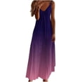 thumbnail image 2 of FcBaudy Camisole Sans Manches Col en V, Robes d'Été pour Femmes, Robes Sans Manches Mode Imprimée Bretelles Robes Femmes, 2 of 3