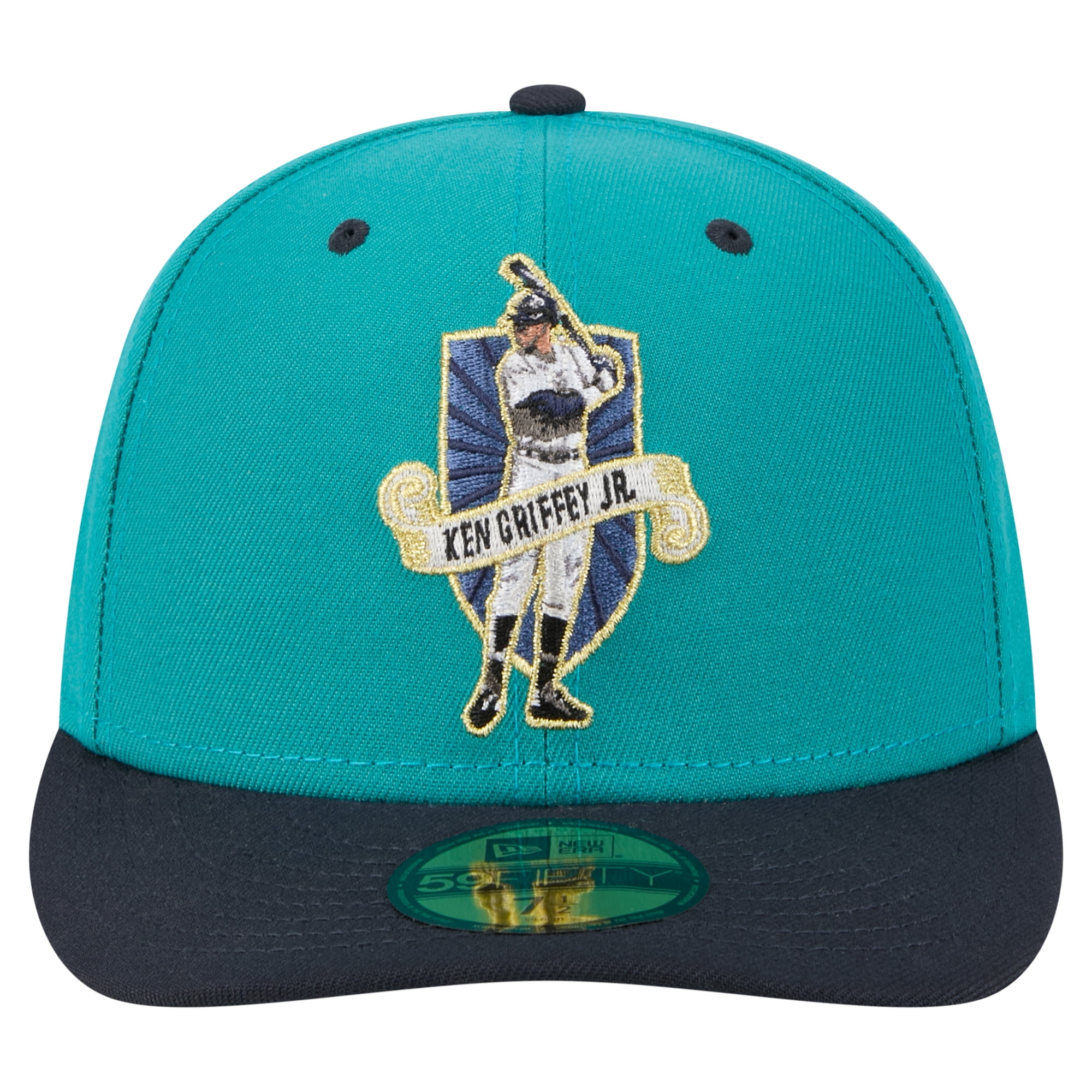 グリフィー GRIFFEY シアトル マリナーズ キャップ ニューエラ Men's New Era Ken Griffey Jr. Aqua Seattle Mariners 59FIFTY