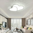 thumbnail image 2 of LED Heart-shaped Crystal Chandelier Classic Elegant Ceiling Pendant Light Fixture Modern Acrylic LED Ceiling Light 2 Heart Shape Lamp Home Bedroom Fixture Heart-shaped Modern Crystal Light Chandelier, 2 of 3