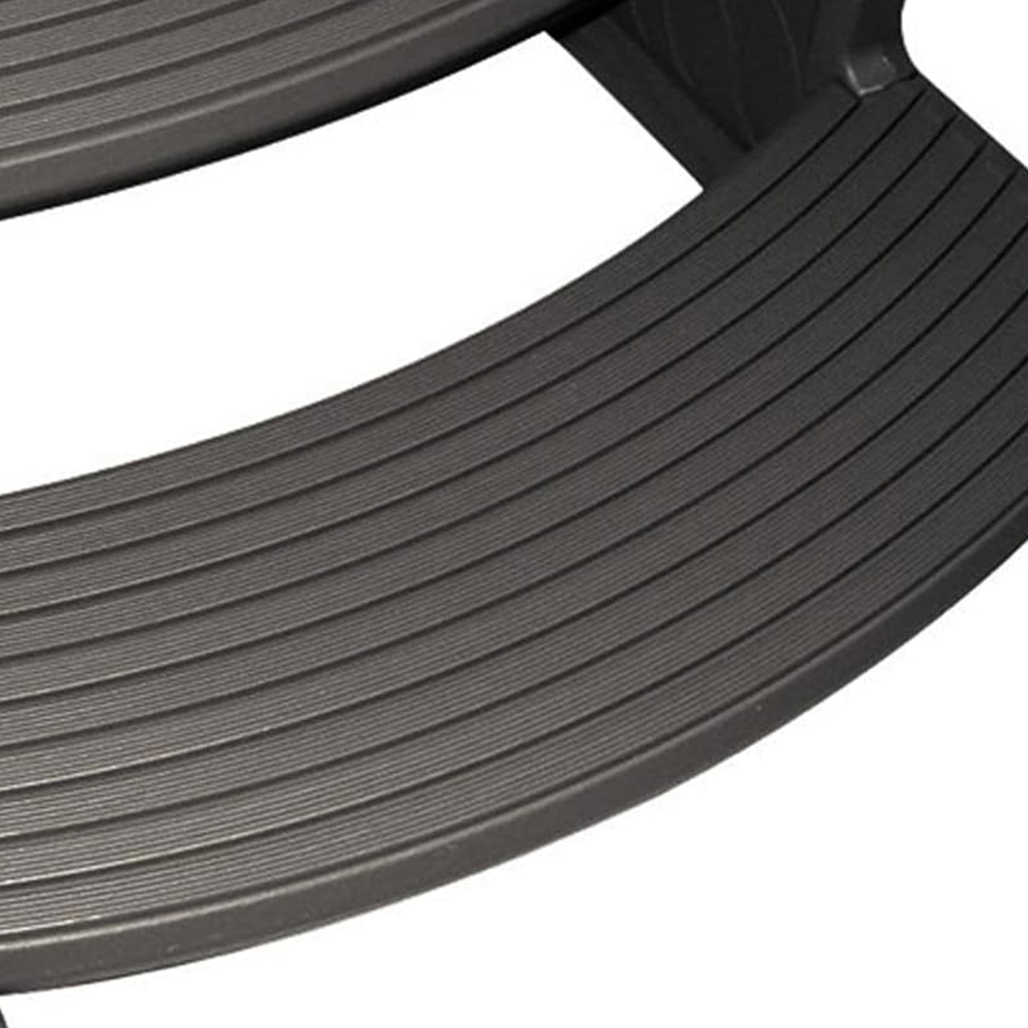 Confer Plastics Handi-Step Hot Tub Stairs for Straight/Curved Spas,Charcoal