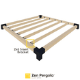 thumbnail image 5 of 2x6 Pergola Roof Brackets / Privacy Wall Brackets for DIY Wood Pergolas with a 6x6 Frame (2-Pack), 5 of 5