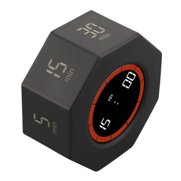 Rotation Timer, Desk Productivity Cube Timer with Stopwatch Feature, Elegant Pomodoro Timer, 7 G Sensing Modes, USB C Charging, Visual Timer for Kitchen, Office, or Desk