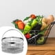thumbnail image 4 of Cesta para refrigerios, contenedor de alimentos, decoración del hogar, elegante, transpirable, organización, versátil 18cm con asa, 4 of 7