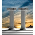 thumbnail image 3 of Ambesonne Pillar Duvet Cover Set, Marble Pillars, Twin, Blue Pale Grey, 3 of 3