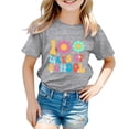 thumbnail image 4 of Tunique Spatiale 2Chaînes Chemise Garçon et Fille Mode Décontractée Imprimé Col Rond Manches Courtes T-Shirt Haut, 4 of 4