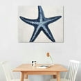 thumbnail image 2 of JEUXUS  Starfish Canvas Wall Art Blue And White Painting Pictures Coastal Artwork for Living Room Bathroom Bedroom Decor, 2 of 4