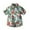 Green, variant on WOYY Toddler Boys Hawaii Beach Shirt Tropical Print Short Sleeve Button Shirt, Sizes 6M-5