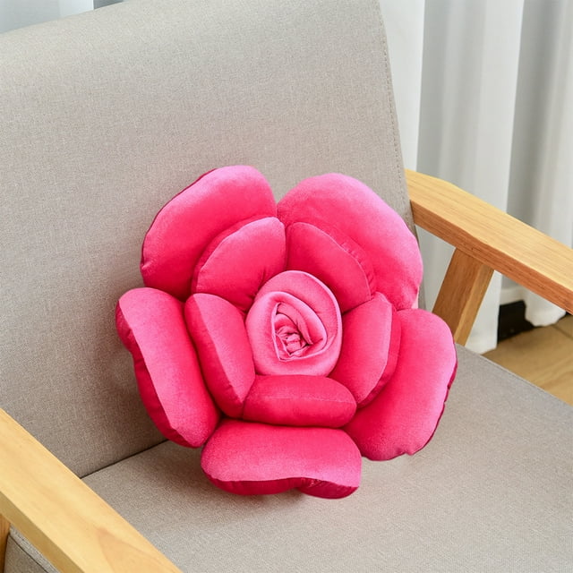 Decoración del hogar, decoración de la habitación, decoración de la pared, cojín del sofá, cojín del Día de la Madre, regalo, cojín de rosa, cojín de algodón pp