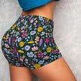 thumbnail image 4 of Lsque Watercolor Meadow Flowers Pattern High Waisted Biker Shorts for Women-Tummy Control Fitness Athletic Workout Running Yoga Gym Shorts,Moisture-Wicking-Medium, 4 of 9