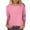 A-Pink, variant on successthop Oversized T Shirts for Women Graphic Tee 3/4 Sleeve Crewneck Shirt Tee Fall Casual Plus Size Pullover Tops