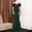 Green, variant on Women Sleeveless Formal Maxi Dresses, Women Long Evening Gown, Women's One Shoulder Fitted Waist Hugging Hips Zipper Slim Fishtail Skirt Formal Evening Gown Green, S