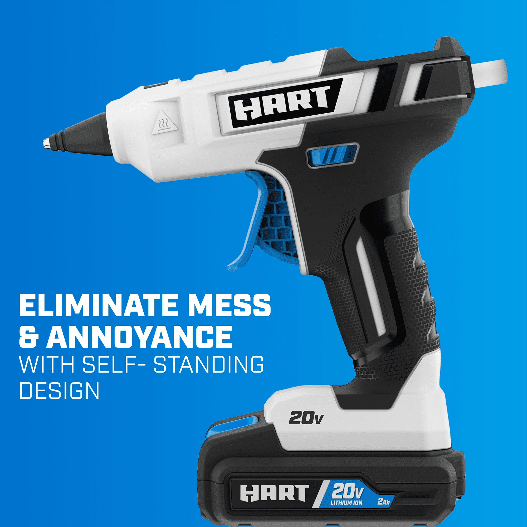 HART White Glue Gun (Battery Not Included)