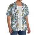 thumbnail image 2 of Kdxio Men'S Hawaiian Shirt For Men Short Sleeve Shirt Flowers And Butterflies Summer Casual Holiday Beach Button Down T-Shirts, 2 of 5