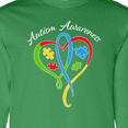 thumbnail image 4 of Inktastic Autism Awareness Heart Ribbon and Puzzle Pieces Long Sleeve T-Shirt, 4 of 5