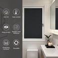 thumbnail image 6 of Window Privacy Film - Black Static-Adhesive Window Film [17.5X78.7”] Privacy Window Film - UV Blocking Window Film Blackout Window Film - Static Window Film - Frosted Glass Window Film, 6 of 7