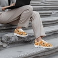 thumbnail image 4 of COEQINE Women Running Shoes Lace-up White Sole Sneakers Hiking Camping Soft Breathable Training Athletic Footwear Tennis Shoes, Halloween Pumpkin Cobweb Bow, 4 of 7
