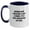 White/Navy, variant on Funny Antique Book Collecting Gifts for Graduation Two Tone Coffee Mug, 'Antique Book Collecting Is Not A Hobby. It's A Post-apocalyptic Life Skill.' for Gifts from Friends or Family