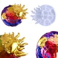 thumbnail image 6 of Resin Silicone Mold Large for Sun Moon Face Shaped Epoxy Casting Mold Art Craft Making Decor for Wall Bathroo, 6 of 8