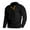 287#Black, variant on Mens Corduroy Sweatshirts Mens Sweater Corduroy Sweatshirts Half Button Down Pullover Henley Shirt Casual Long Sleeve Mock Neck Sweaters Polo Shirts Lapel Collar Pullover Shirts